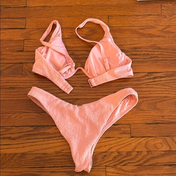 Tropik Baby Pink Textured Bikini - Picture 3 of 3